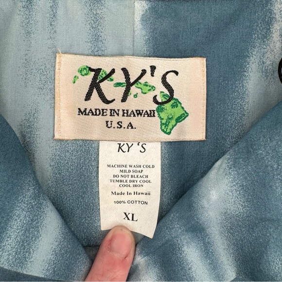 KY’S International Fashion Men’s XL Tropical Motorcycle Hawaiian Shirt - Picture 4 of 7